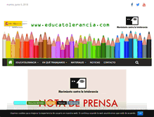 Tablet Screenshot of educatolerancia.com